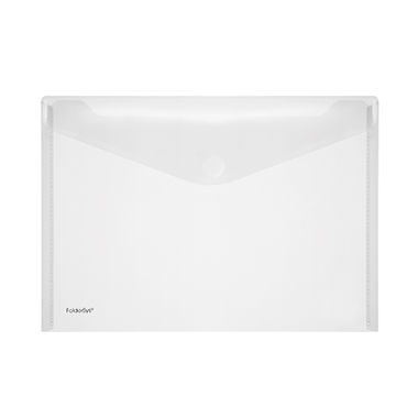 Sichttasche FolderSys 40101 transparent A4 Quer Transluzent Klar, Pp, Klett, Spi
