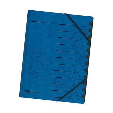 Ordnungsmappe Herlitz 12F. blau 12 Fächer