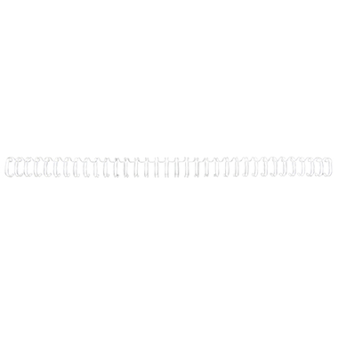 Drahtbinderücken 10mm 21 Ringe weiß 
