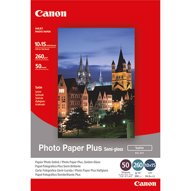 Inkjet Fotopap.Canon SG-201 260g 10x15cm Fotopap. Canon , Semi Glänzend