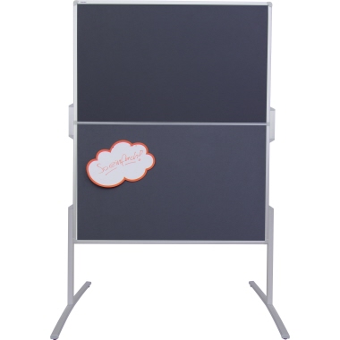 Moderationswand Franken MT880312 grau 120x150cm, Filz, klappbar