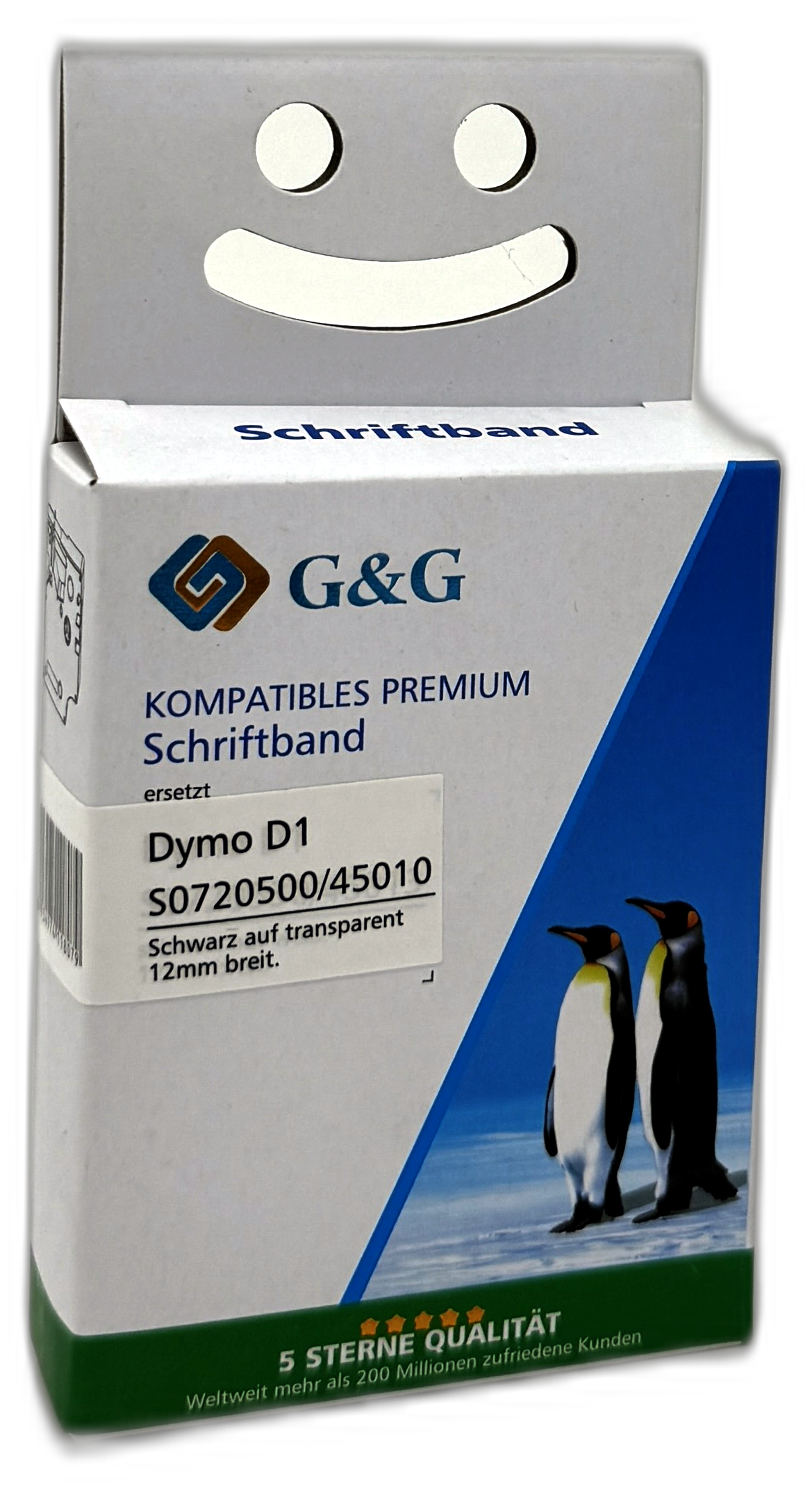 Schriftband ersetzt Dymo 45010 12mm