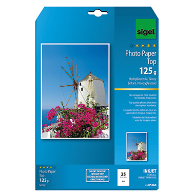 Inkjet Fotopap. Sigel IP663 A4 125g 