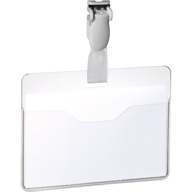 Namensschild Durable 814719 90 x 60 mm Kunststoff Clip drehbar 25 St