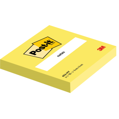 Haftnotiz Post-it® 654N 76x76mm neongelb