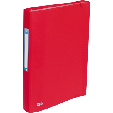 Fächermappe Elba 400104382 A4 12F rot Urban, Blickdicht, Pp