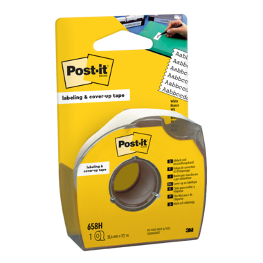 Korrekturband Post-IT 658H mit Abroller Hand 25,4mm