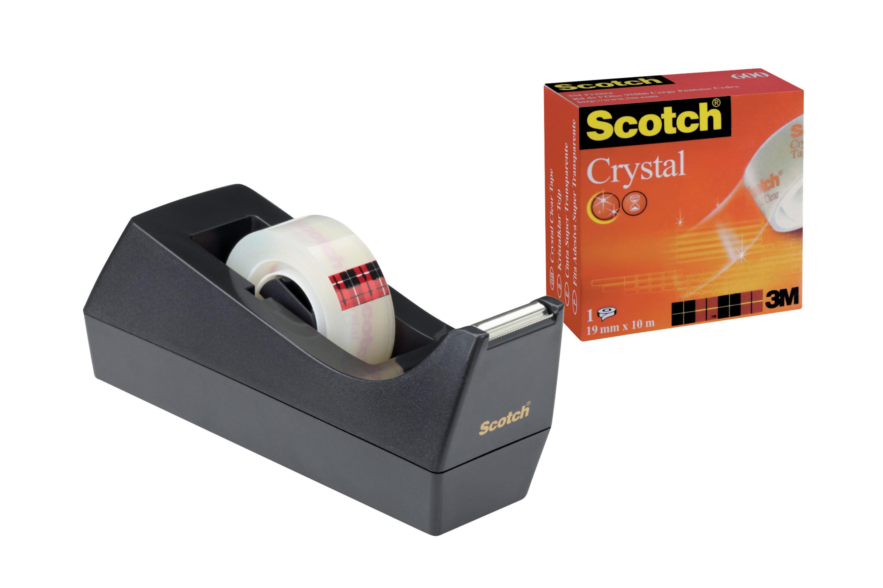 Tischabroller Scotch C38 83980 schwarz 19mm x 33m