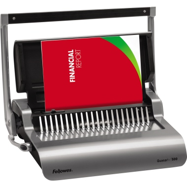 Plastikbindegerät Fellowes Quasar + 5627701 grau