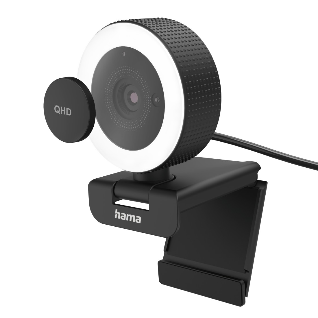 Webcam Hama mit Ringlicht C-850 Pro QHD 