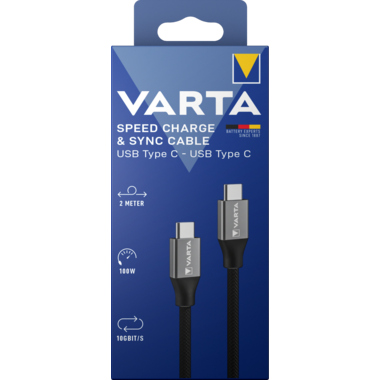 USB-Kabel Varta 57936101111 schwarz Usb-a/usb-c, 2.0m, 100w
