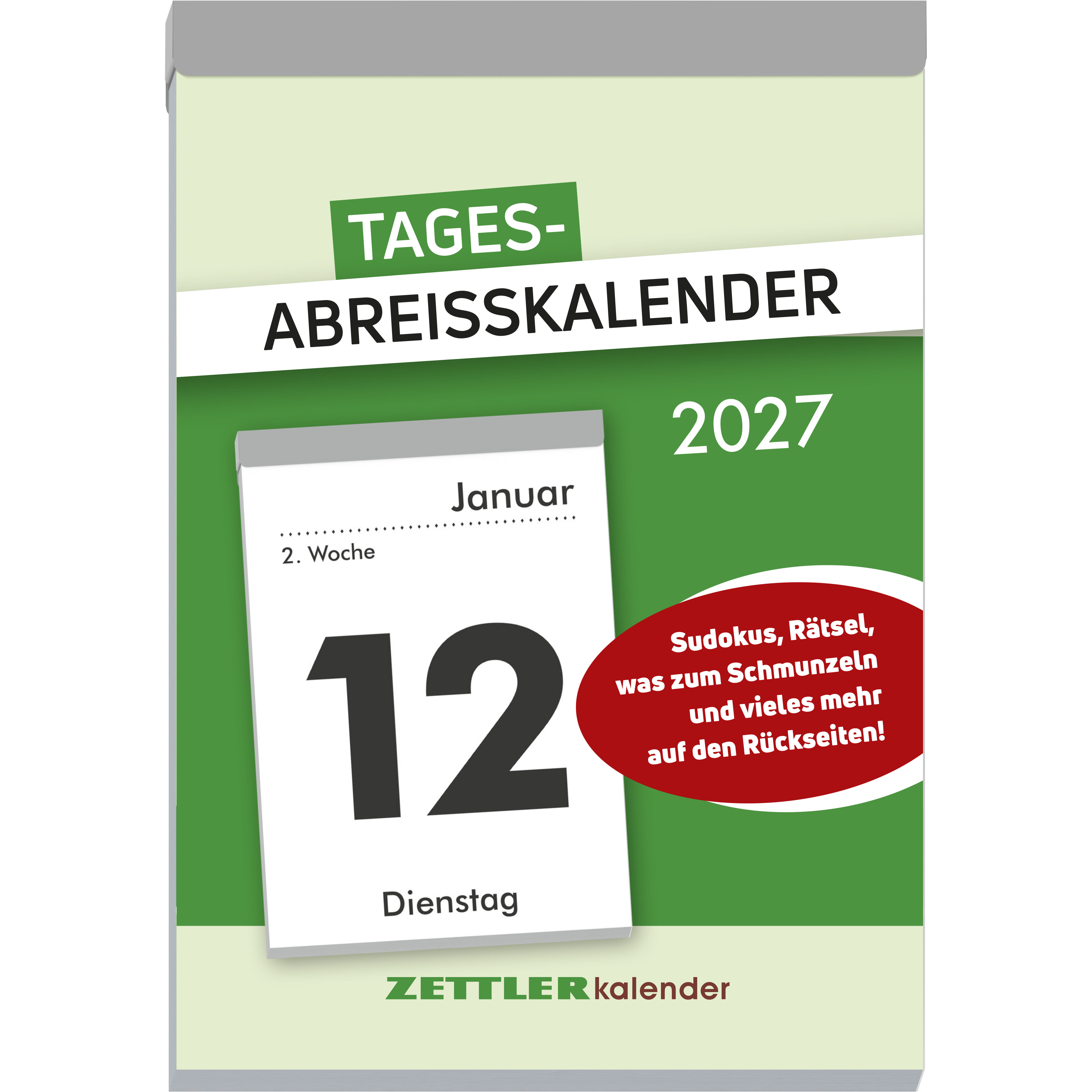 Abreisskalender Zettler 313-0000 1T/1S 10X14,5cm, Sonn-Und Feiertage Hervorgeh