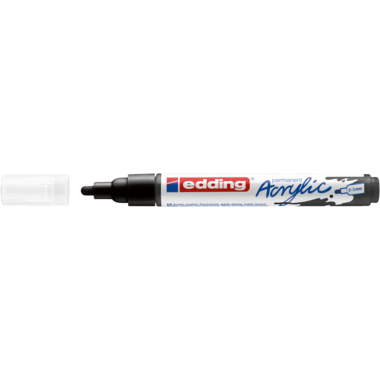 Acrylmarker edding 5100 schwarz 2-3mm, Rundspitze
