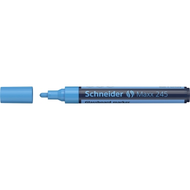 Glasboardmarker Schneider Maxx 245 blau Trocken Abwischbar, Rundspitze 2-3mm
