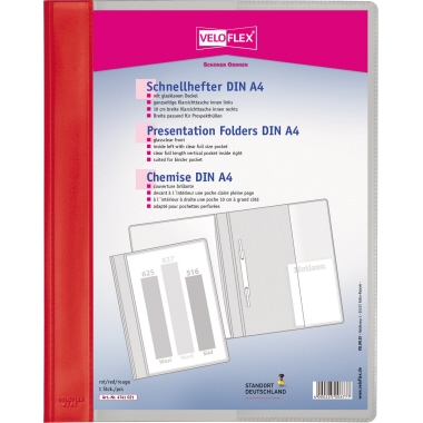 Schnellhefter Veloform 47410 A4 PVC rot 