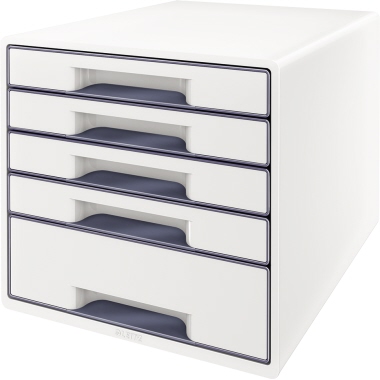 Schubladenbox 5214 WOW Cube 5S weiß/grau 