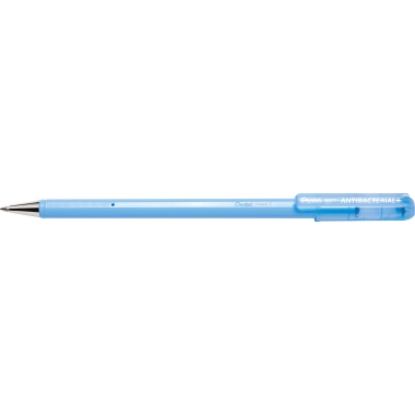 Kugelschreiber Pentel Antibacterial sw schwarz Bk77 hellblauer Schaft 0,35mm