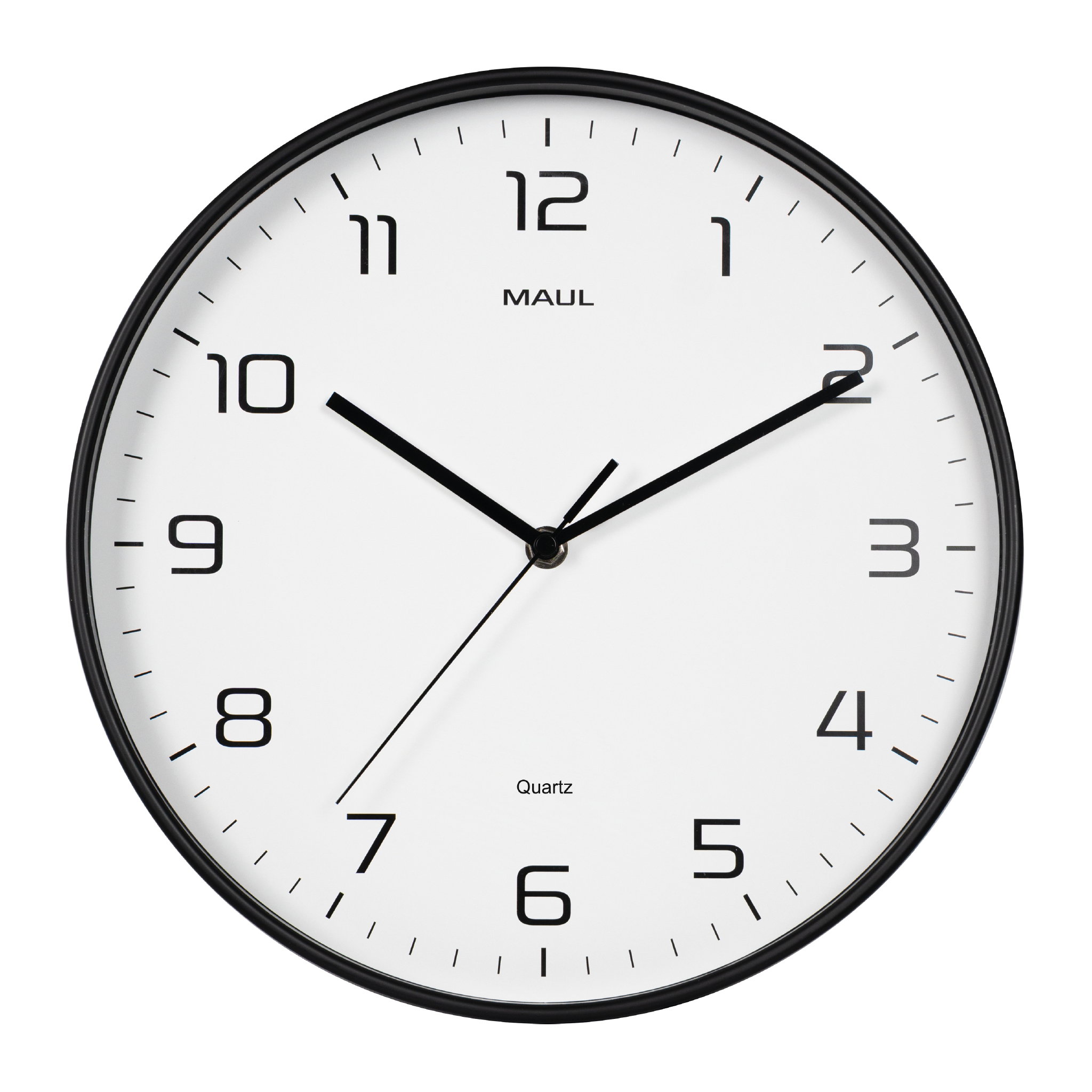 Wanduhr MAULdrip 90517 Ø 30,5cm schwarz Quarzuhr ohne Batterie 