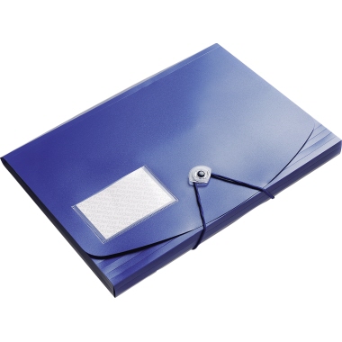 Sammelmappe Foldersys 10028 A4 PP blau 