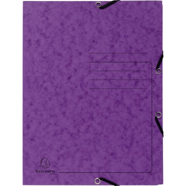 Jurismappen Exacompta 55408E A4 violett mit Gummizug