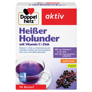Heißgetränk Doppelh. Heiß Hollun. 77500 Heisser Holunder mit Vitamin C + Zink