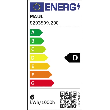 LED-Tischleuchte Maulatlantic 82036 sw SCHWARZ MIT STANDFUß