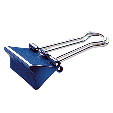 Foldbackklammer mauly 214 19mm blau Klemmteil Aus Federstahl