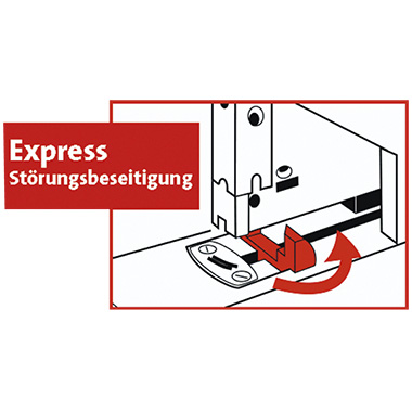 Blockhefter Novus B50 bis 140 Blatt grau Abs für störungsfreies Heften