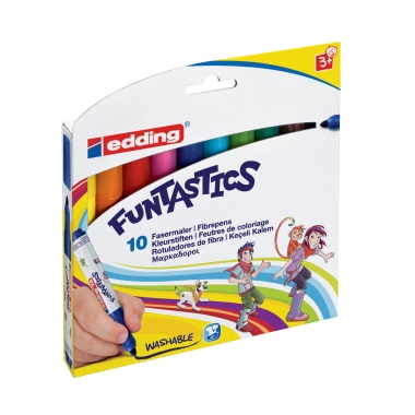 Faserschreiber Edding 14 Funtastics 10er Etui, Sortiert In 10 Farben, 3mm