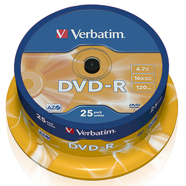 DVD-R Verbatim 4,7GB 25er Spindel 