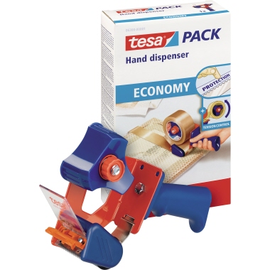 Packbandabroller Tesa 06300 66mx50mm rot/blau Economy