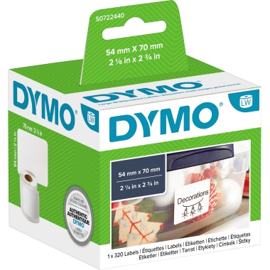 Etikett Dymo 99015 54x70mm weiß Labelwriter Disketten-namens, 320