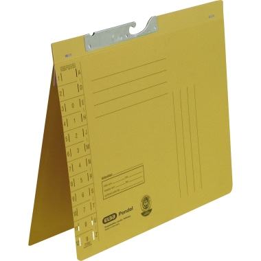 Pendelhefter Elba 100560088 A4 gelb 320g/qm, Amtsheftung