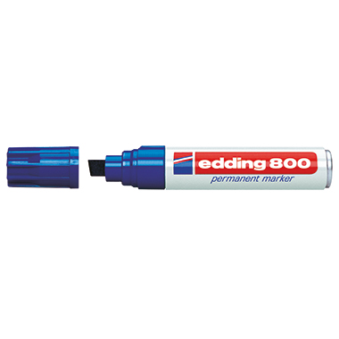 Permanentmarker Edding 800 blau 4-12mm, Keilspitze