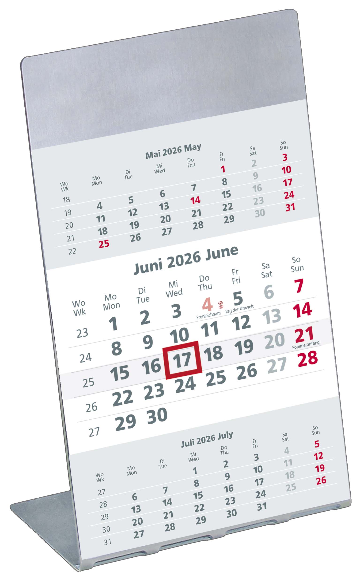 Ersatzkalender Zettler 980-6198