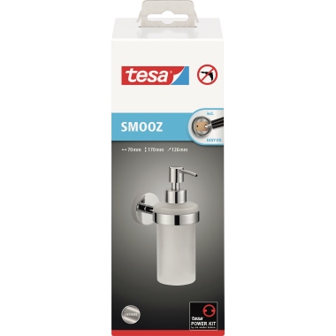 Seifenspender Tesa Smooz 40323 silber Zur Wandbefestigung