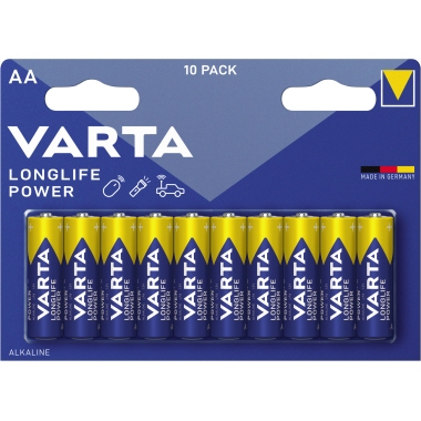 Batterie Varta AA LR06 1.5V 10 St. Longlife Power