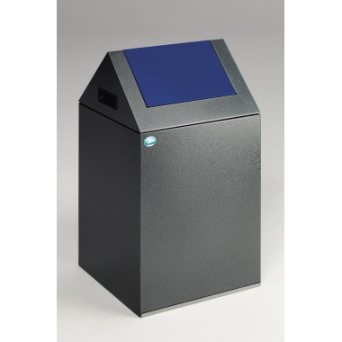 Wertstoffsammler VAR 40 S 21111 43l bl antik-silber, Deckel blau