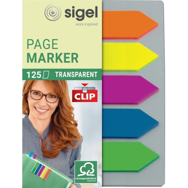 Haftmarker Sigel HN611 Film m. Clip 52x82mm