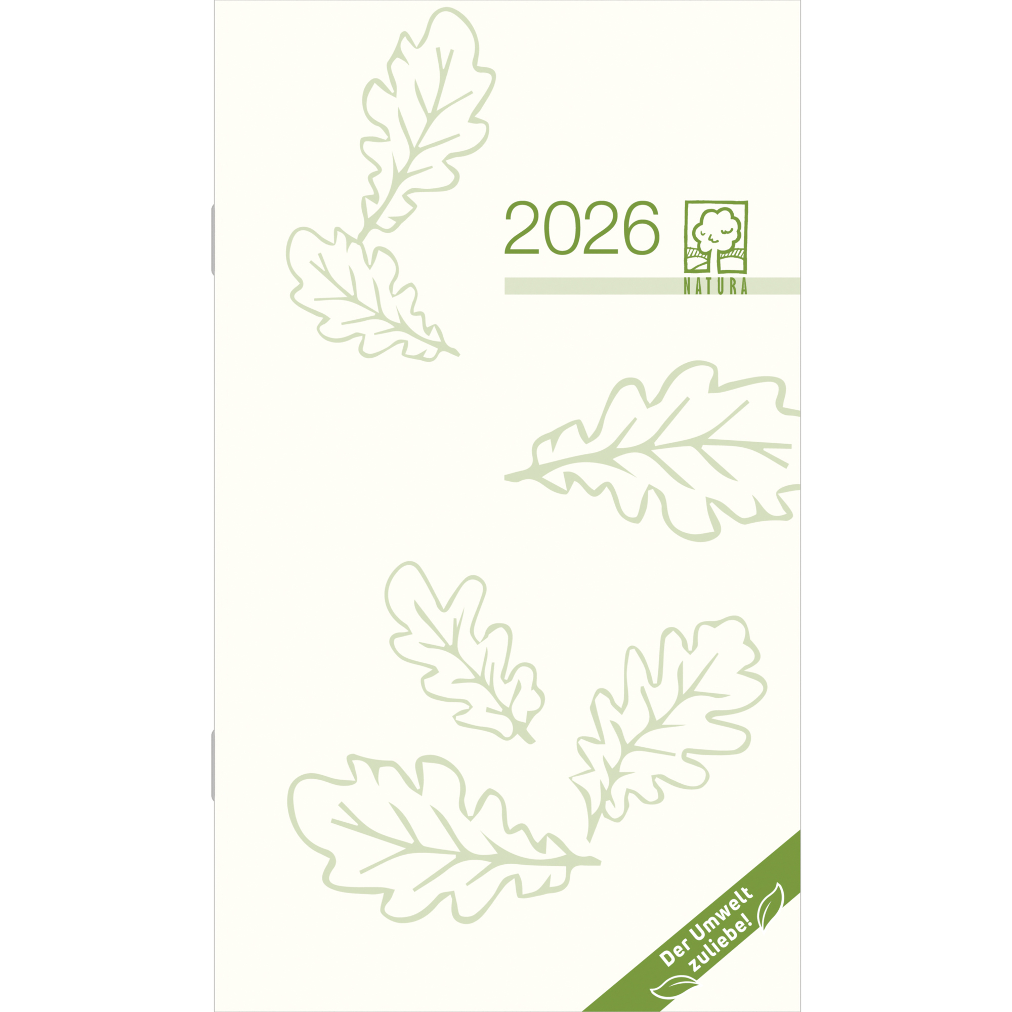 Taschenkalender ZETTLER 520 2 Seiten / 1 Monat grün