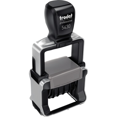 Trodat Datumstempel 5430 selbstfärbend, individualisierbar, schwarz Trodat Datumstempel 5430 selbstfärbend, individualisierbar, schwarz