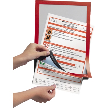 Infotasche DURABLE 4872 A4 rot 2 Stück