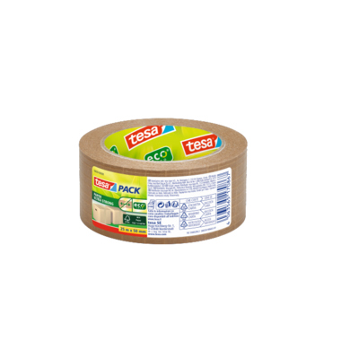 Packband Tesa 56000 25mx50mm braun Ultra Strong ecoLogo Papier