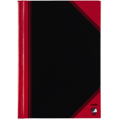 China Kladde Landre 100302758 A6 lin. Schwarz/rot,96 Blatt, 70g/m²