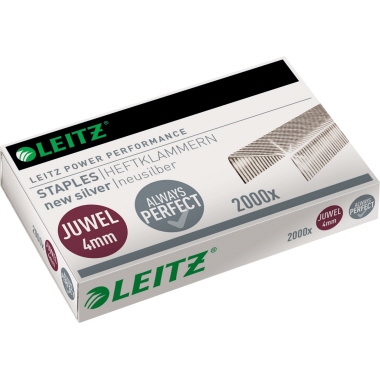 Heftklammer Leitz Juwel 5641 4mm silber 2.000stk/Pack