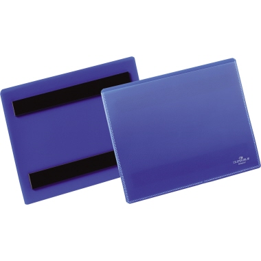 Kennzeichnungstasche Durable 175607 A6 dunkelblau magnetisch 50 St./Pack
