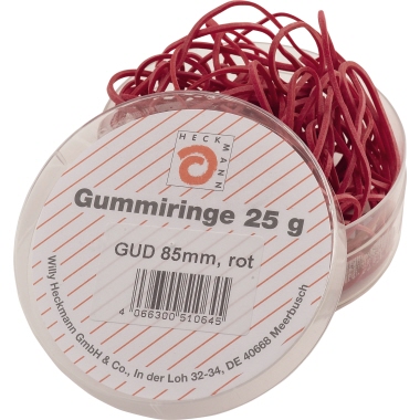Gummiring WIHEDÜ 85mm rot 25g 