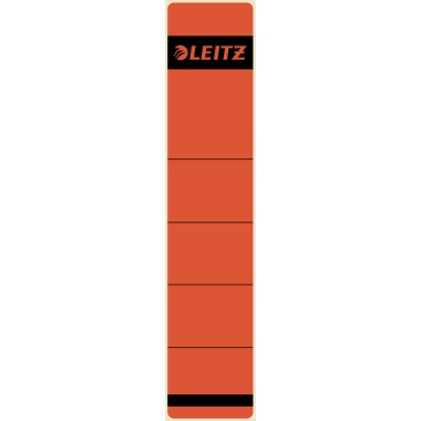 Rückenschild Leitz 1643 rot Kurz/schmal, Selbstklebend