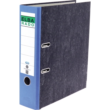 Ordner Elba Rado 100555312 A4 80mm blau Wolkenmarmor, Pappe