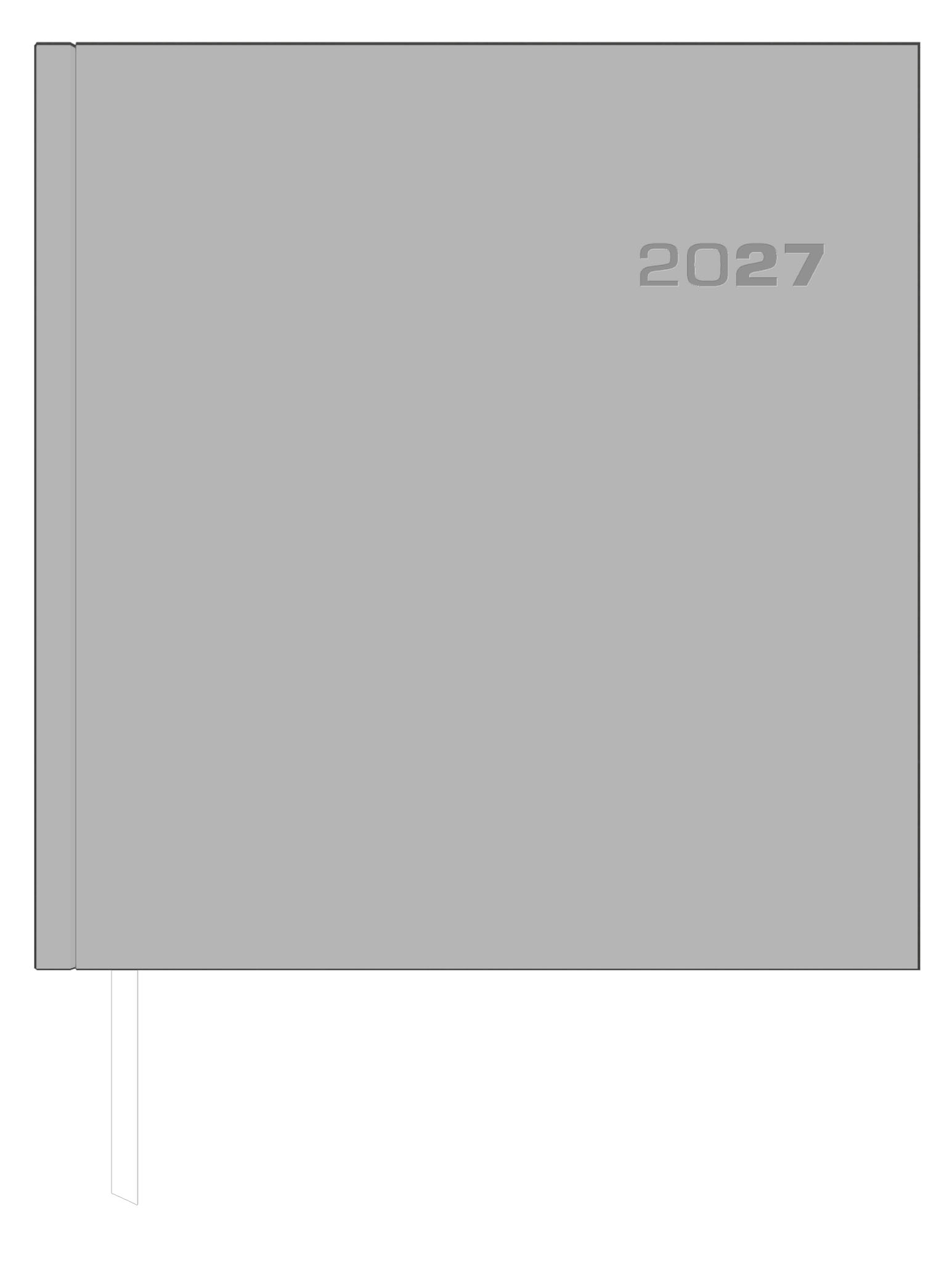 Wochenterminbuch Zettler 786 Sekretär sw Schwarz, 21X21cm, 1W/2S, Wochenzählung